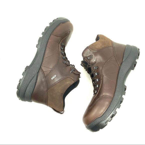 Hotter Oban Waterproof Brown Leather Work Boots Men’s Size 12 Lace-Up - Picture 7 of 10